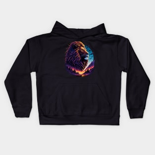 Landscape Lion Kids Hoodie